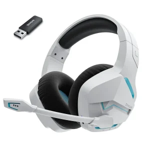 Wireless Gaming Headset with Mic & Bluetooth 2.4G for PC/PS5