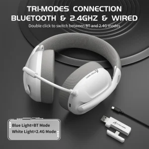 Ultra-Light Tri-Mode Gaming Headset for PC, PS5, Switch & Xbox
