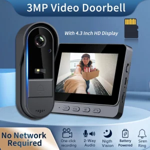 WiFi Smart Video Doorbell 1080P HD Two-Way Audio