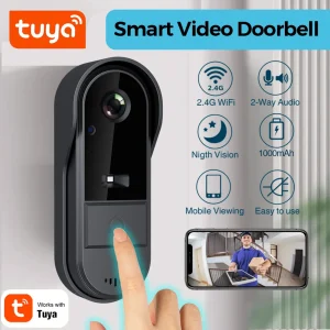 WiFi Video Doorbell 1080P HD with Two-Way Audio & Battery